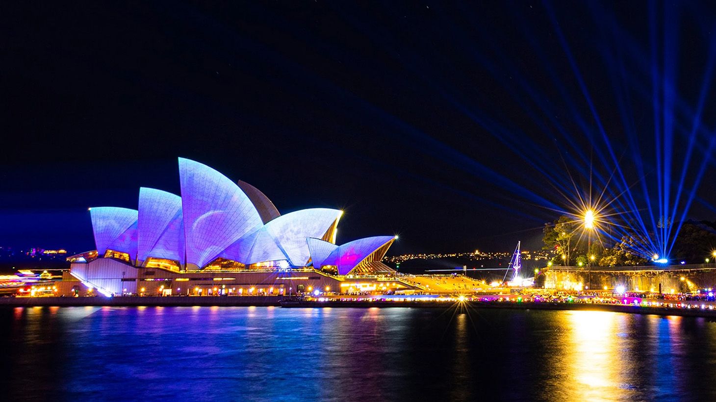 90-Minute Vivid Sydney Harbour Cruise with Buffet Dinner & Drink on Arrival 5