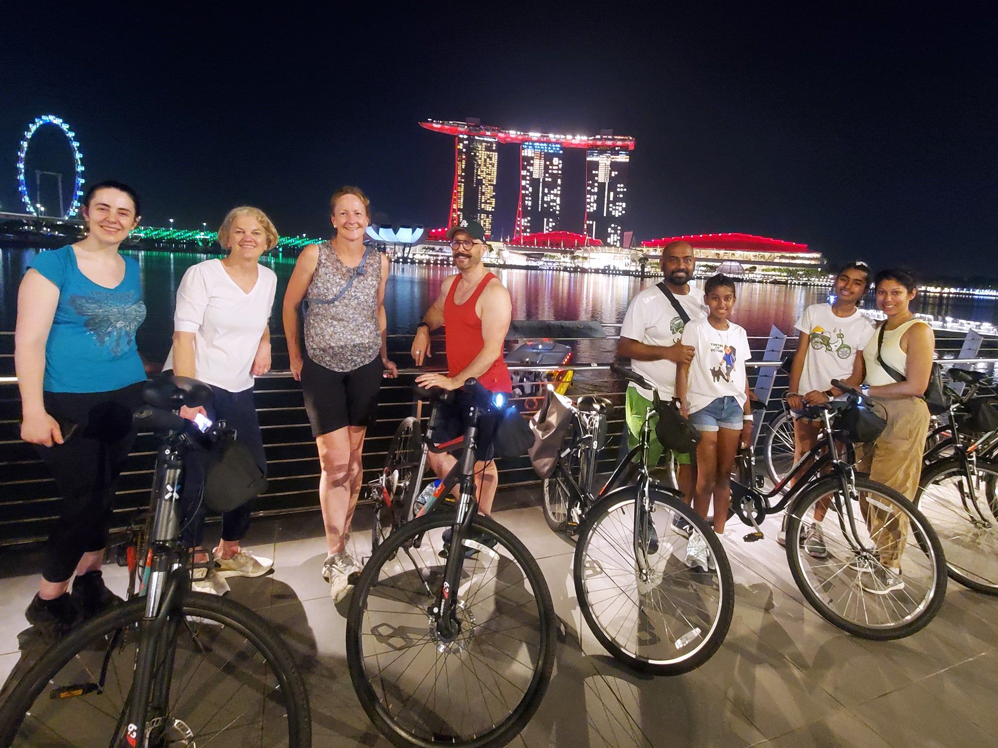 Singapore Marina Bay Night Guided Bike Tour