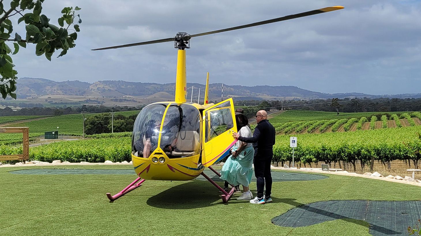 Full Day Wine Experience with Helicopter Ride, Guided Wine Tasting Experience, Gourmet Pizza and more at 1837 Barossa