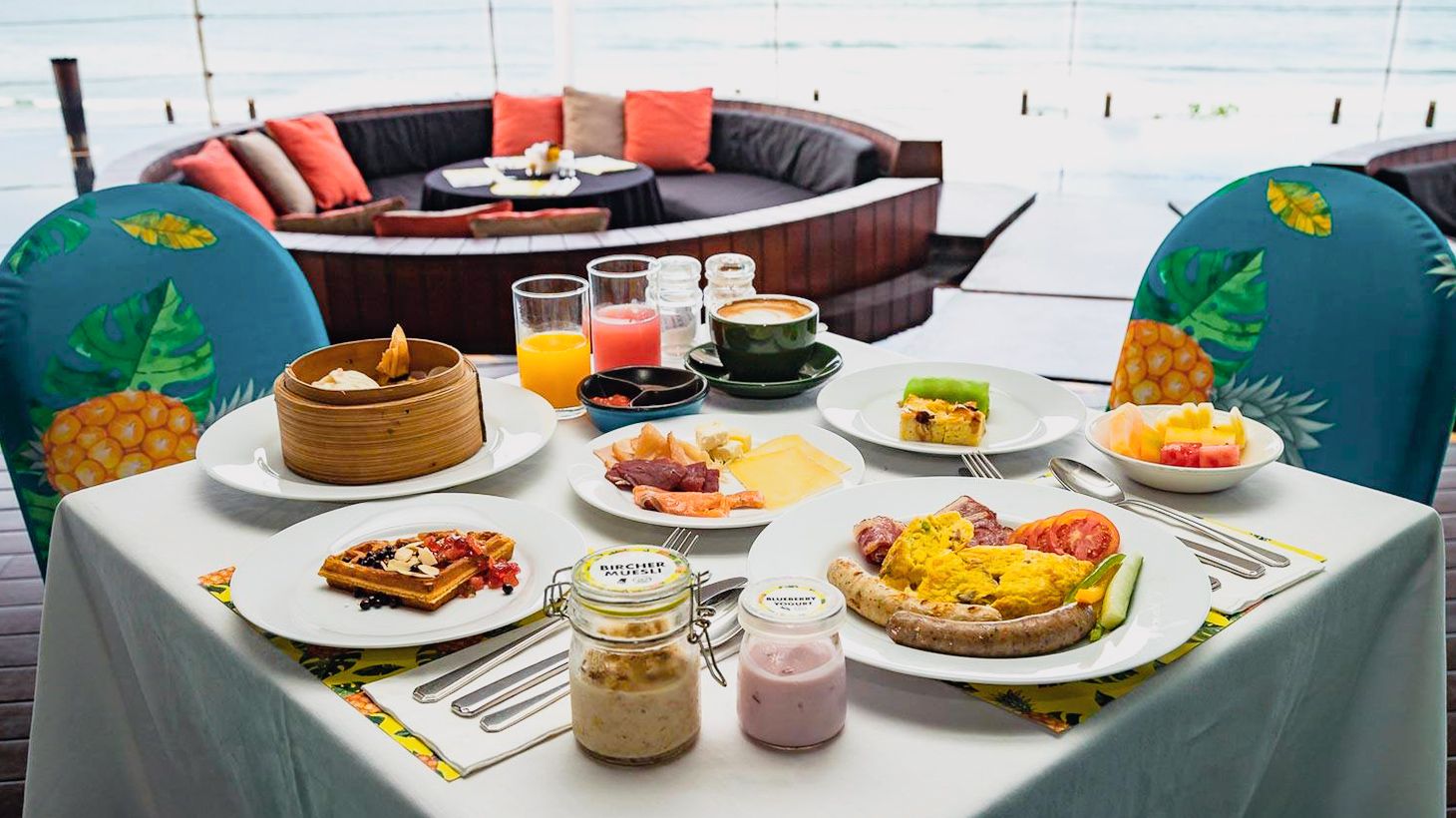 Rooftop Buffet Breakfast at Double Six Rooftop Sunset Bar for Two