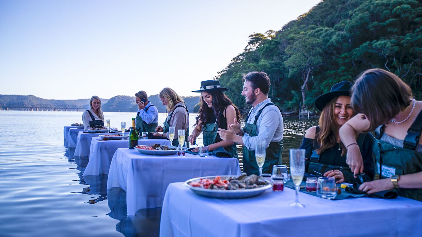 Immersive Oyster Farm Boat Tour & In-Water Dining Experience with Oyster Tasting 2