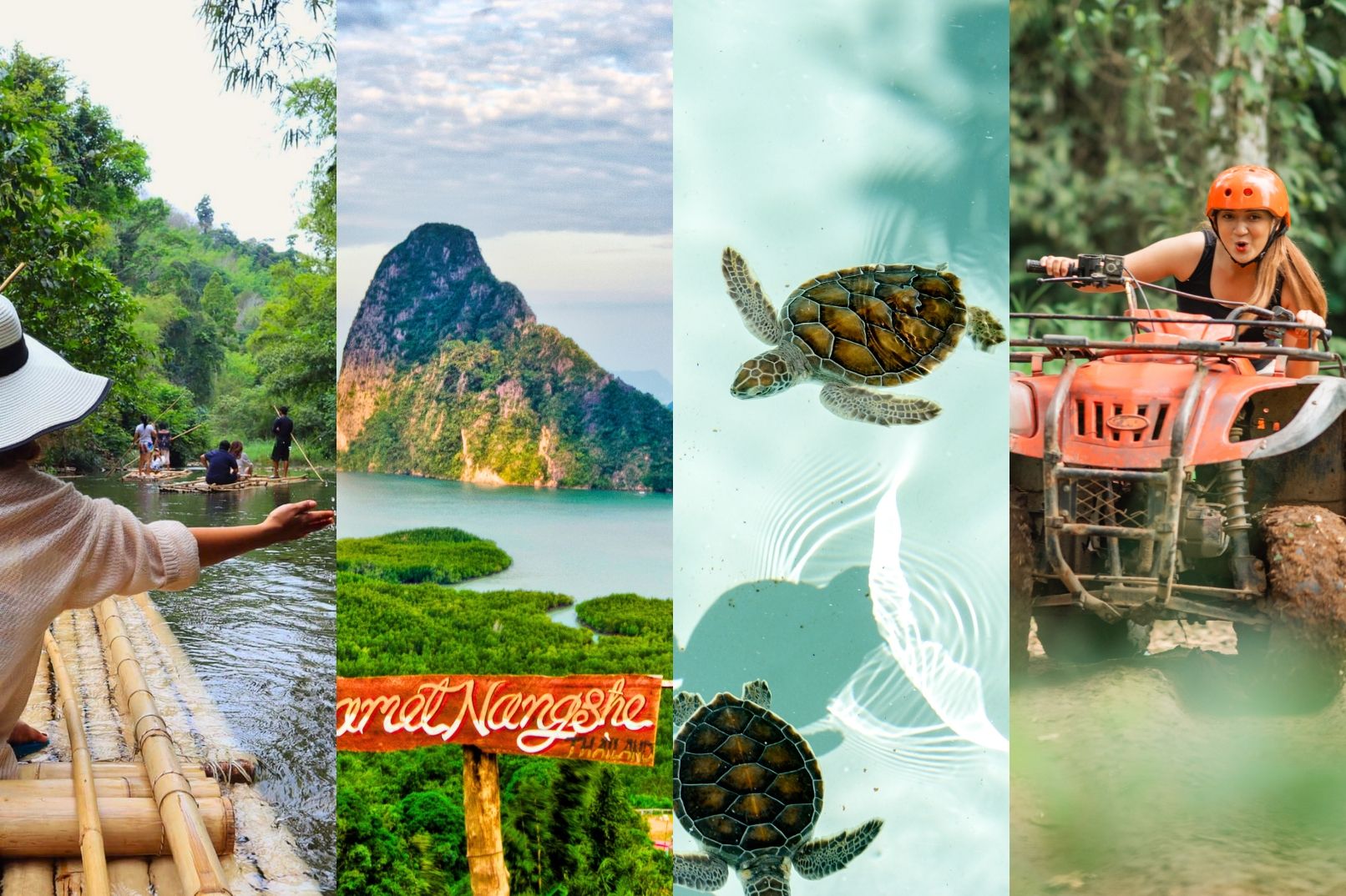 Khao Lak Bamboo Rafting, Sea Turtle Conservation Centre Adventure