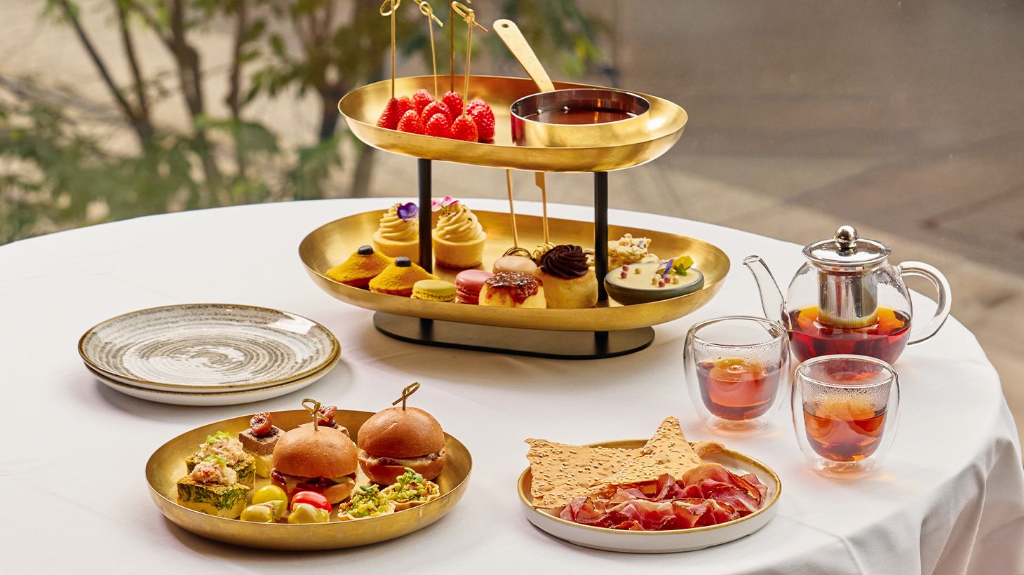 Indulge in a Sumptuous Afternoon Tea for Two at Glass Brasserie in the Five-Star Hilton Sydney