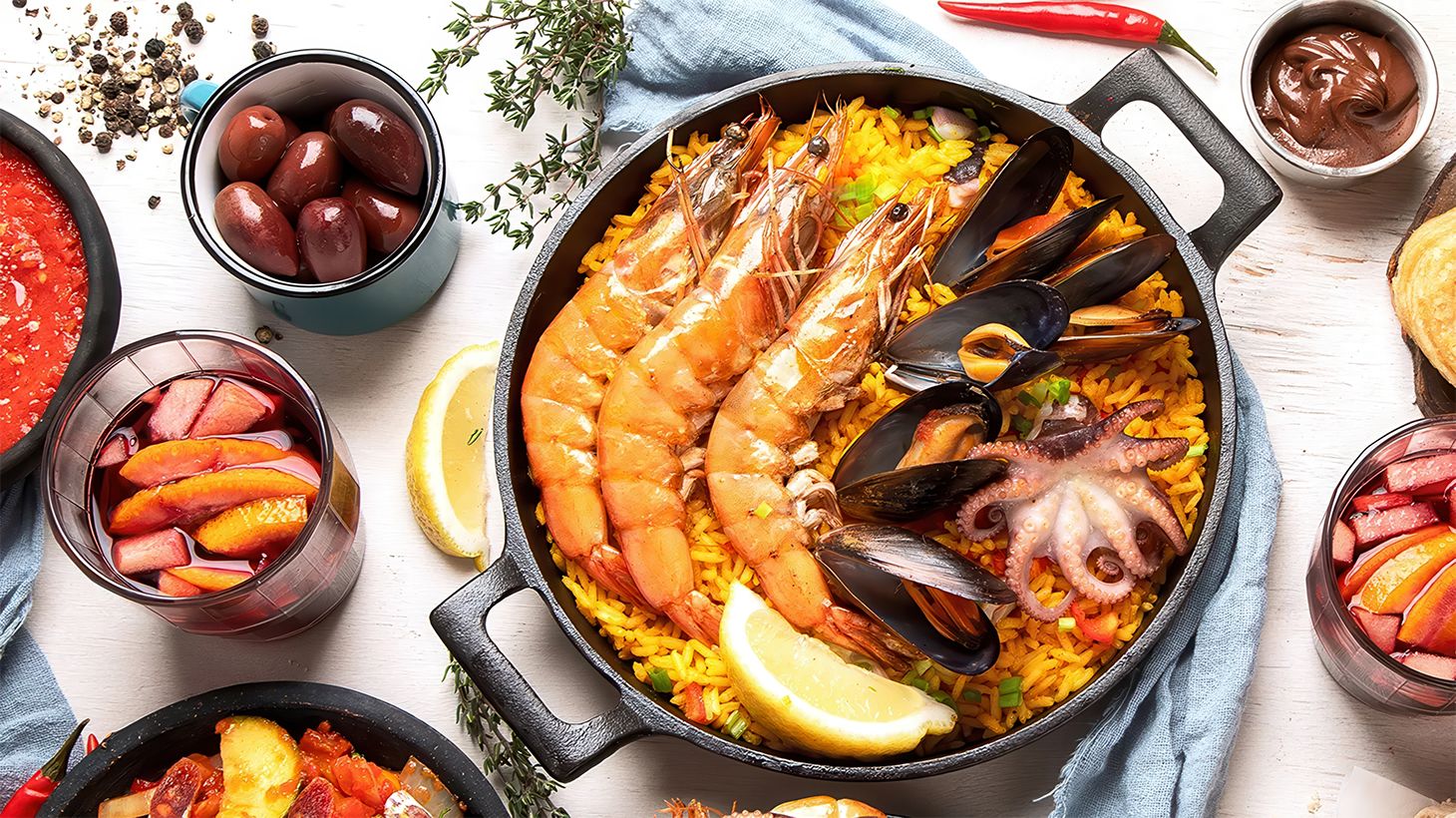 Three-Hour Paella & Churros Cooking Class with Glass of Sangria 4