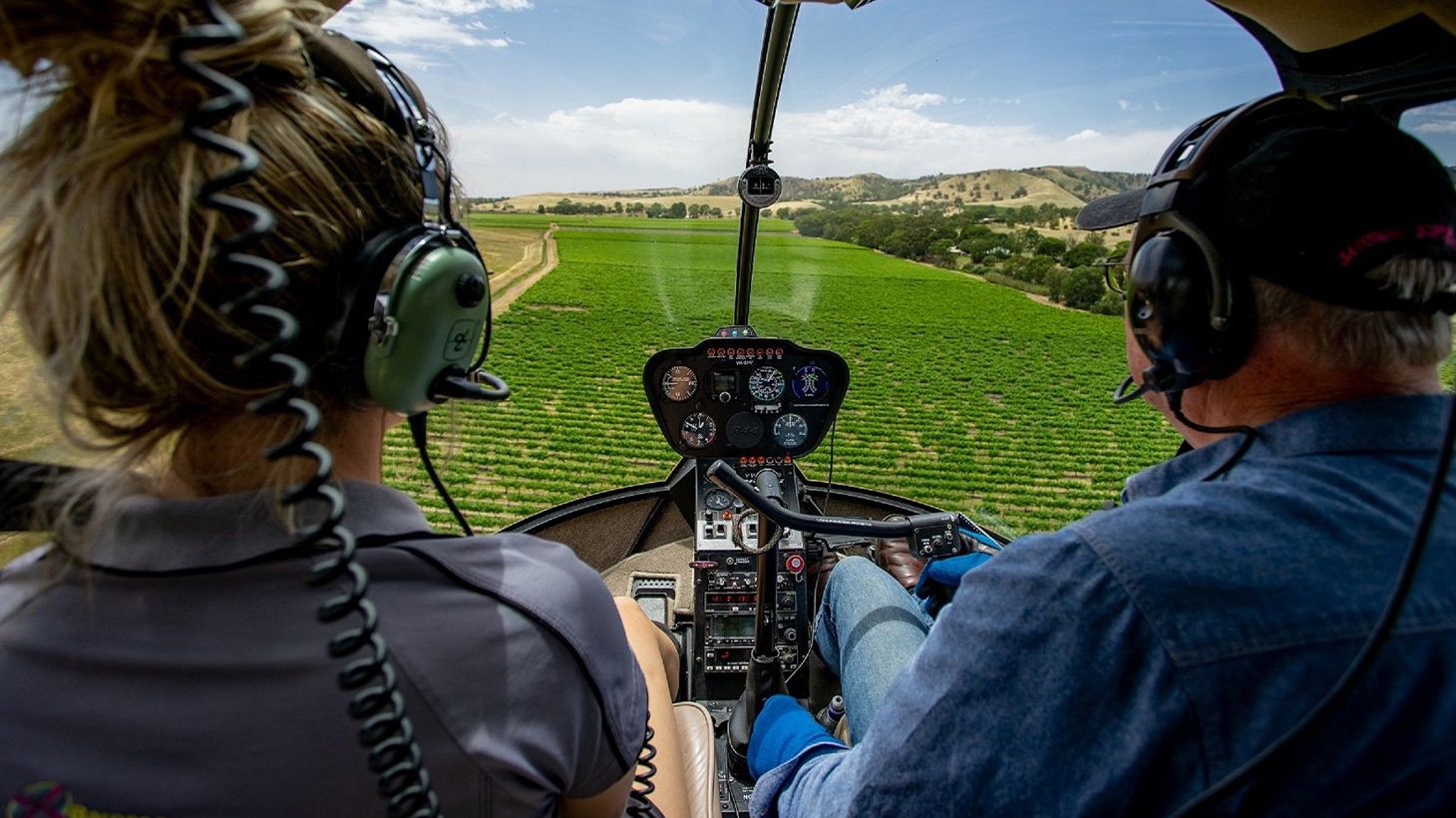 See the Barossa Valley from the sky on a 10-Minute Private Helicopter Flight with Pilot Commentary 2