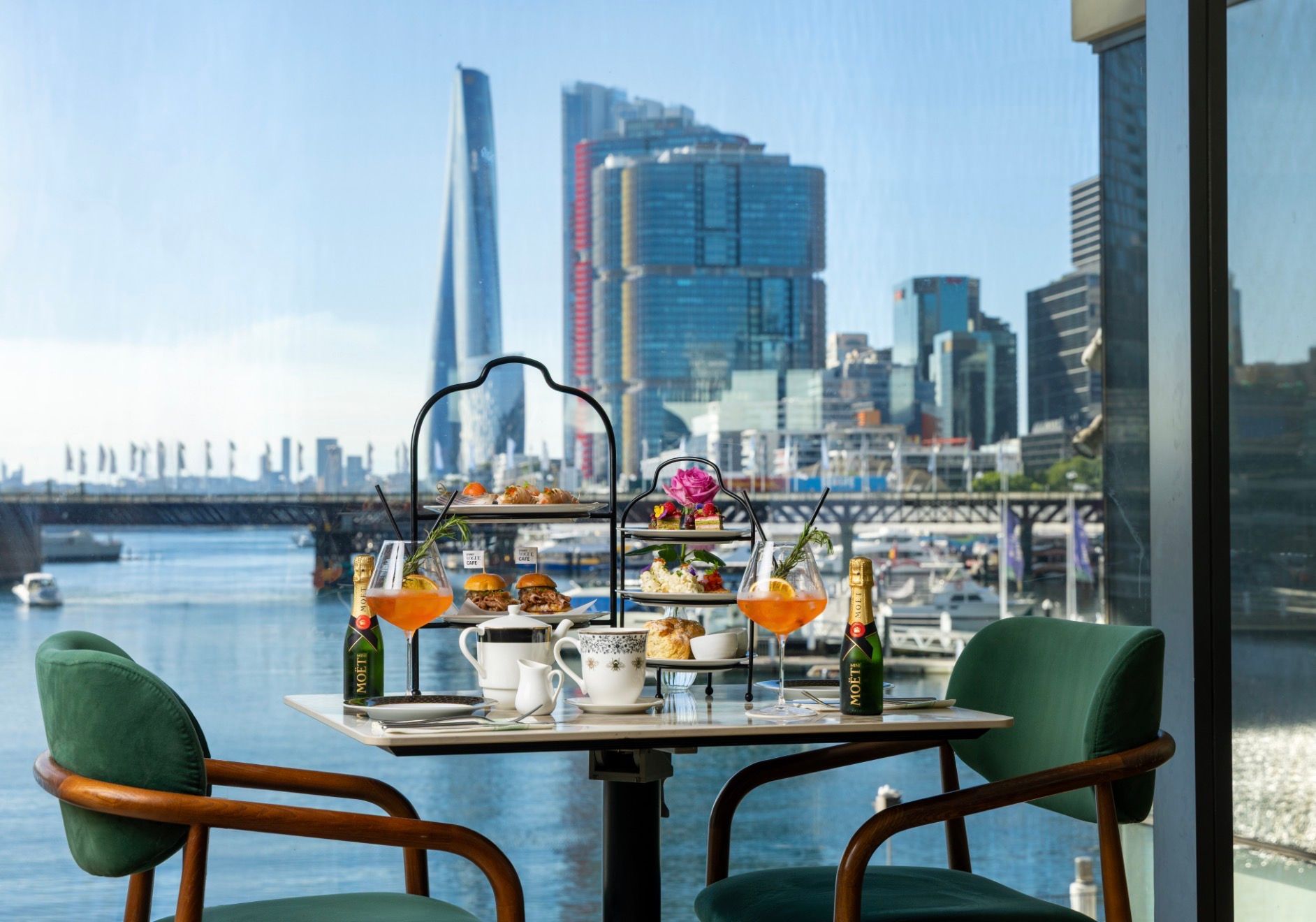 Two-Hour Darling Harbour High Tea with Cocktails for Two at Vogue Cafe