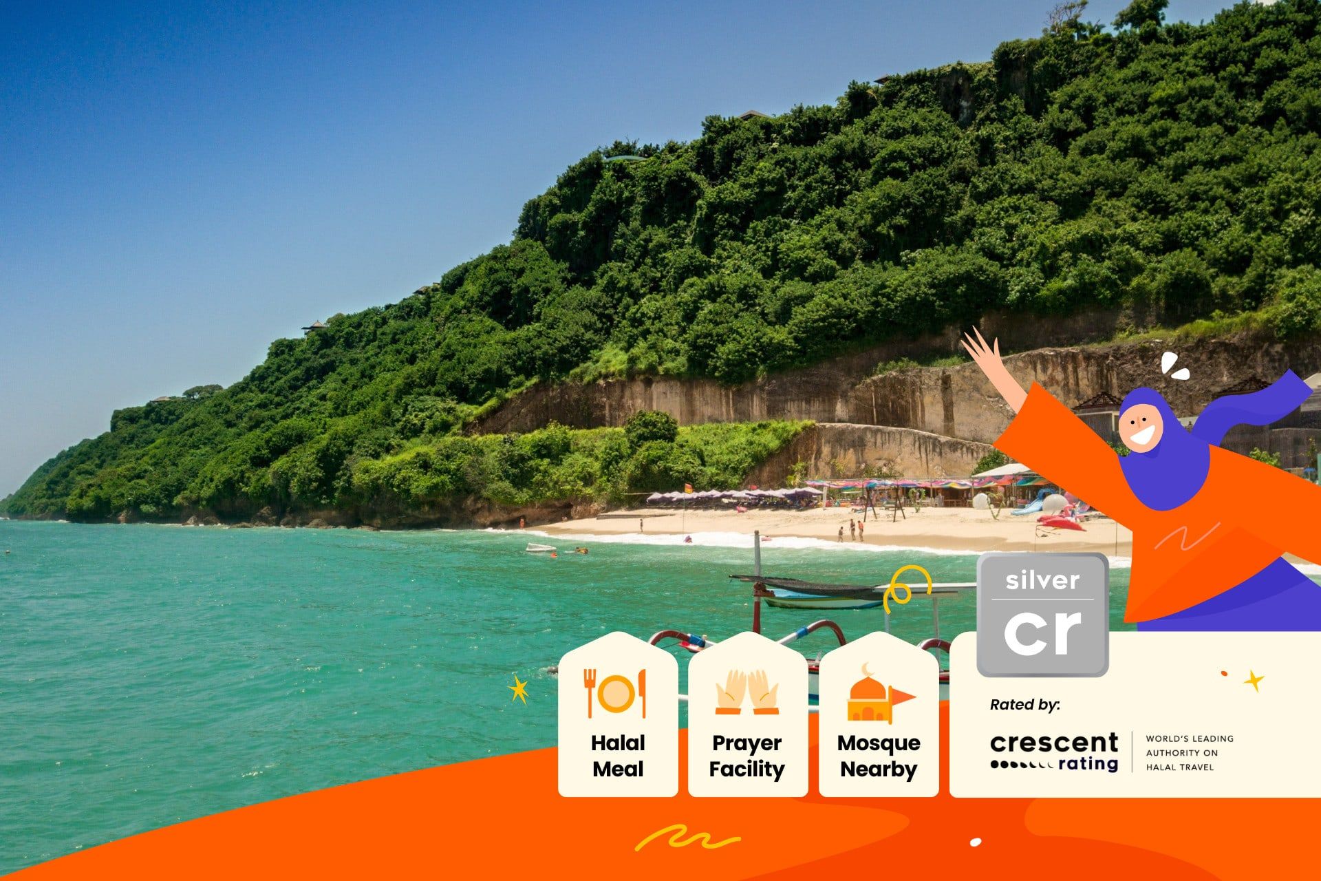 Circuit des plages du sud de Bali adapté aux voyageurs musulmans, avec Pandawa et Melasti B