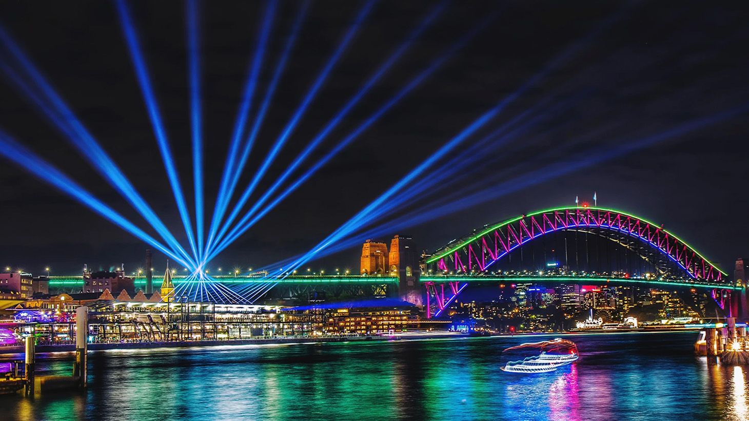 90-Minute Vivid Sydney Harbour Cruise with Buffet Dinner & Drink on Arrival 7